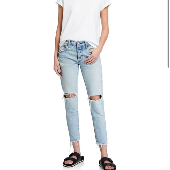 Moussy Vintage Yardley Distressed Jeans Size 28 NWT - Picture 4 of 16